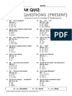 Esl Topics Quiz Yes No Qs