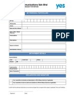 YTL Communications SDN BHD: My Personal Particulars