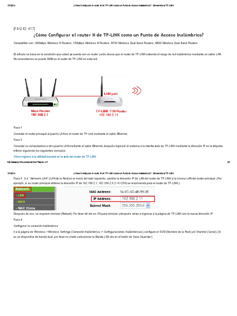 Como configurar un punto de acceso inalámbrico