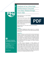 Analysis of An Ultra-High Performance Concrete Two-Way Ribbed Bridge Deck Slab