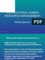 IHRM-Staffing Approach