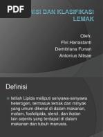 Download Definisi Dan Klasifikasi Lemak by Memancing Kerusuhan SN232104170 doc pdf