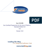 TestKing Java 310-055 v12 SCJP Java 2 Platform Std. Ed. 5.0