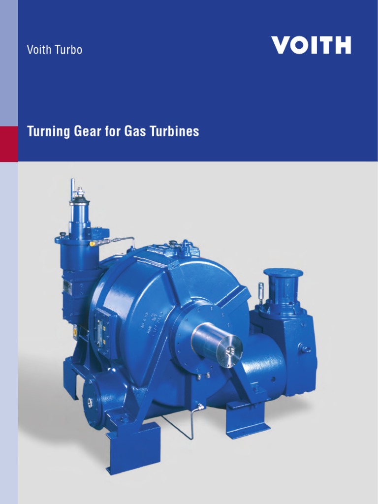 Turning Gear for Gas Turbines | Gear | Electric Motor