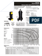 Submersible Semi Vortex Pumps Spec Sheet