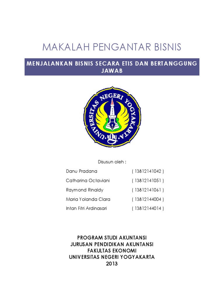 Makalah Pengantar Bisnis