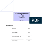 Product Plan Template