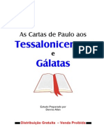 As Cartas de Paulo Aos Tessalonocenses e Aos Gálatas