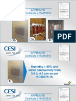 Certificato CESI Per Offerte