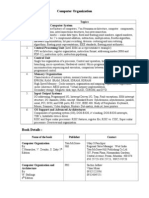 Computer Organization: Syllabus: SR - No Topics 1. Structure of Computer System