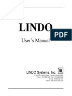 Lindo Users Manual