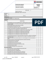 Piping Reinstatement: Inspection Test Report Form No