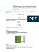 Ley de Enfriamiento de Newton