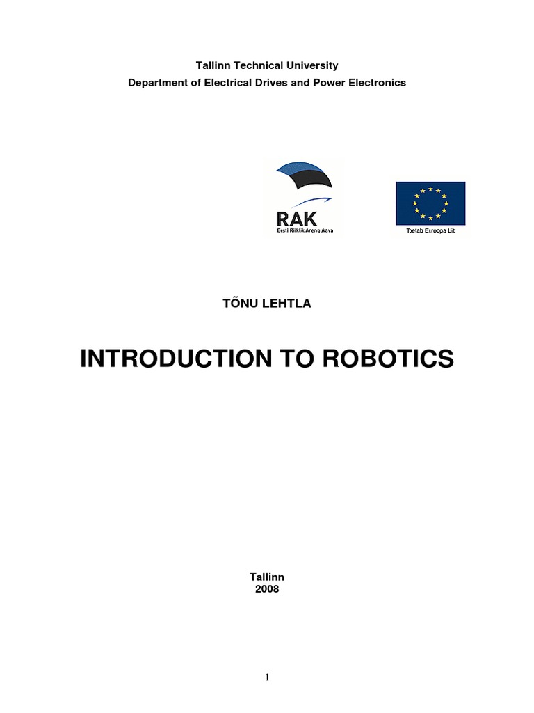 Introduction To Robotics | PDF | Cartesian Coordinate System | Kinematics