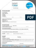 Non Resident Income: Personal Contact Details