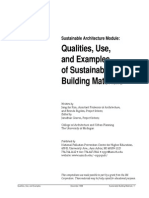 Qualities, Use, and Examples of Sustainable Building Materials