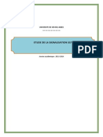 Etude de La Signalisation Ss7: Universite de Sidi Bel Abbes