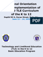 Regional Orientation On The Implementation of Grade 9 Tle Curriculum Ofthekto12