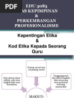 Kepentingan Etika Dan Kod Etika Kepada Seorang Guru