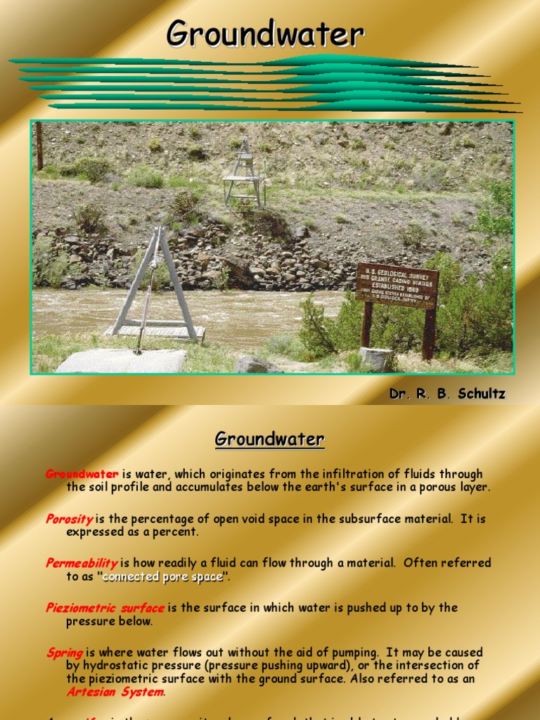Groundwater Pdf Aquifer Groundwater