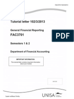 General Fin Reporting 2013 Exam W Solutions
