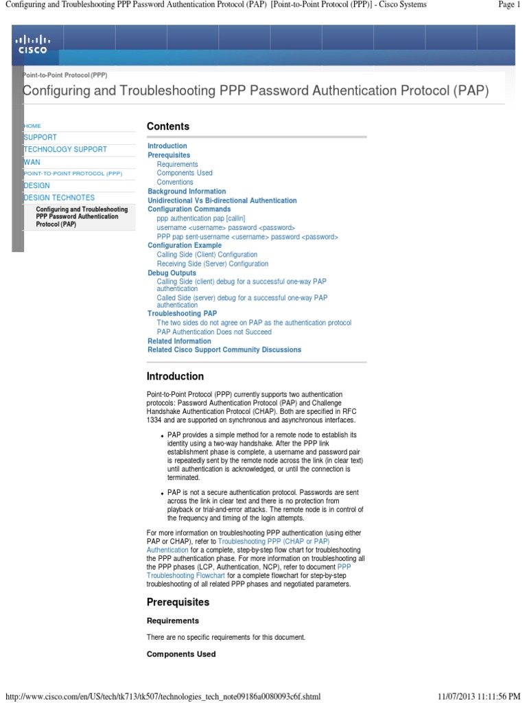 Configure & Troubleshoot PPP PAP | PDF