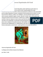 Editorial Streicher: John L. Lash - Guerreros Espirituales Del Grial PDF