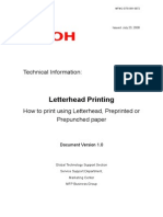 Letterhead Print Setting