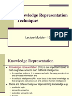 Knowledge Representation Techniques: Lecture Module - 15