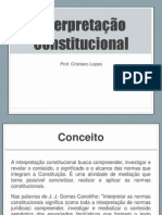 INTERPRETACAO CONSTITUCIONAL