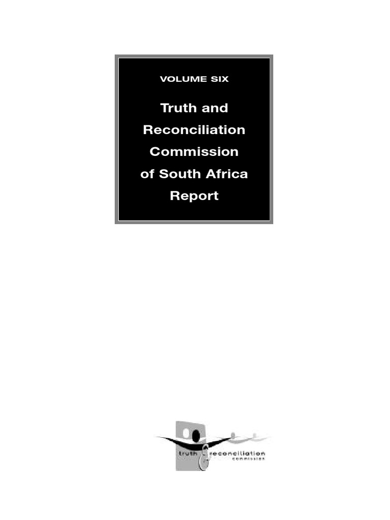 Truth and Reconciliation Commission of South Africa Report | PDF ...