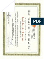 Certificado Plan de Negocio 2012 - JJ Ramírez
