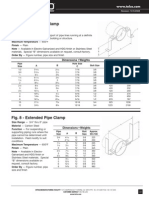 Fig. 7 - Offset Pipe Clamp: Dimensions - Weights