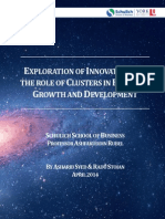 Exploration of Innovation and The Role of Clusters in Economic Growth and Development