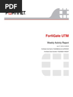 Fortigate Utm: Weekly Activity Report