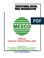 Appeal Zakaat / Donations - 2014: Secretariat