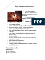 Formas de Combatir La Contaminación de Aire