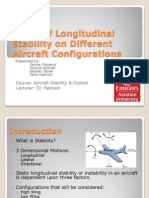 Effect of Longitudinal Stability On Different Aircraft Configurations