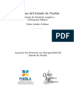 Ley Para Las Personas Con Discapacidad Del Estado de Puebla