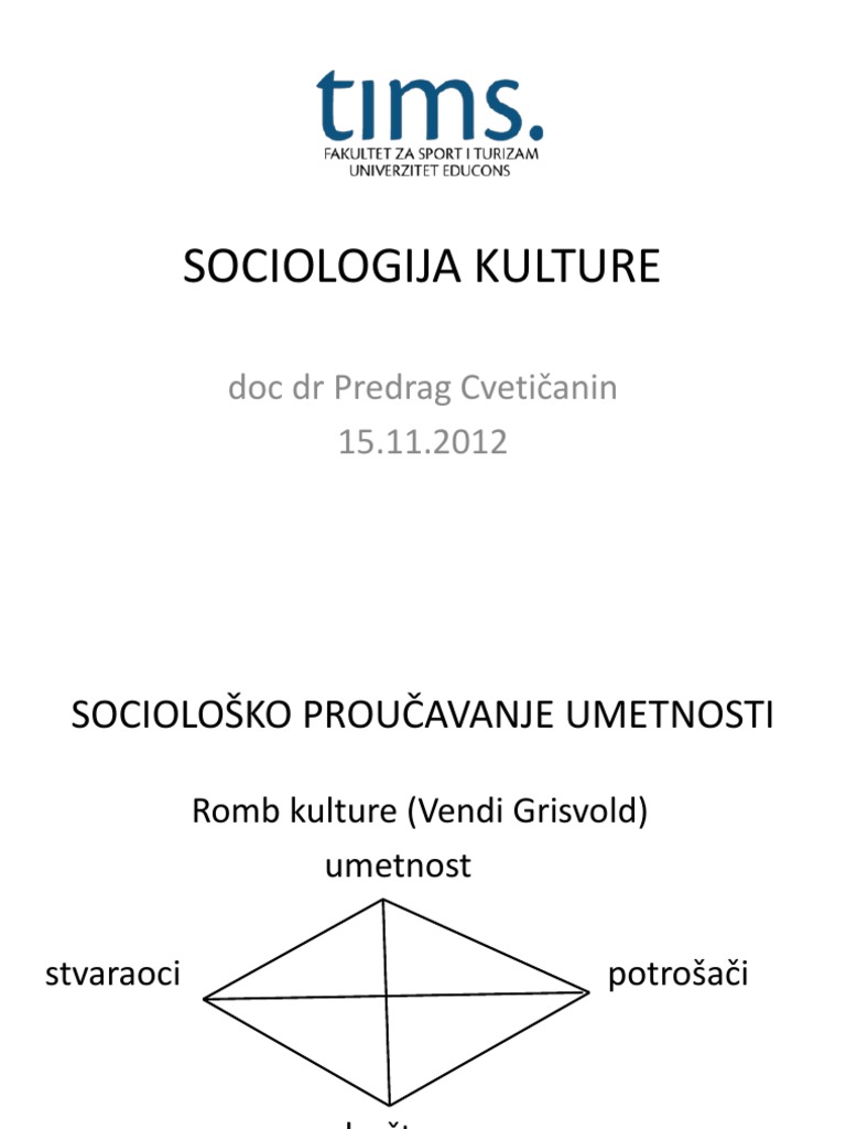 Pristup Produkcije Kulture | PDF