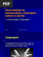 Comunicação, Linguagem e Perturbações Do Desenvolvimento Da Linguagem 1