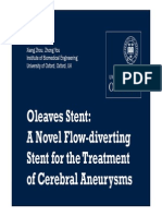 A Novel Flow-Diverting Stent For The Treatment of Intracranial Aneurysms - Presentation