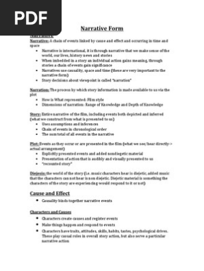 Narrative Form | PDF