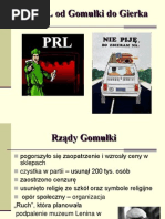 PRL Od Gomułki Do Gierka