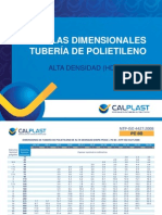 Tablas Dimensionales de Tubería Calplast de Polietileno de Alta Densidad (1)