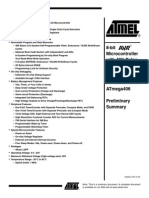 8-Bit Microcontroller With 40K Bytes In-System Programmable Flash Atmega406 Preliminary