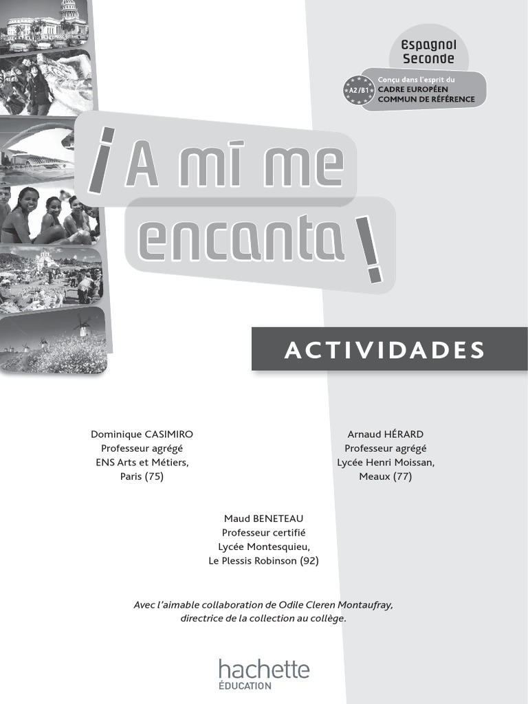 Cahier D'activité Espagnol 3ème Corrigé A Mi Me Encanta 2de - Espagnol - Corrigé Cahier d'Activités - Edition 2009