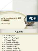 01 Java Language and OOP Part I LAB