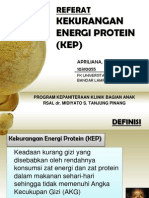 Kekurangan Energi Protein (KEP) : Referat