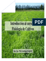 Introducción Fisiología Cultivos